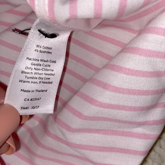 Talbots non iron pink striped button down shirt size 20W - Picture 11 of 11